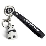 Porte-clé fun en plastique et métal - 4 modèles