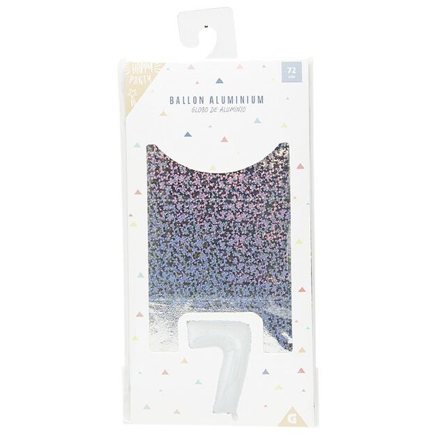 Ballon chiffre 7 en aluminium