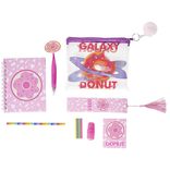 Trousse garnie transparente design Galaxy Donut