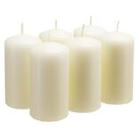 Bougie pilier blanche &Oslash;4xH8cm x6