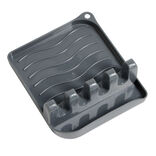 Support repose-cuill&egrave;res plastique gris