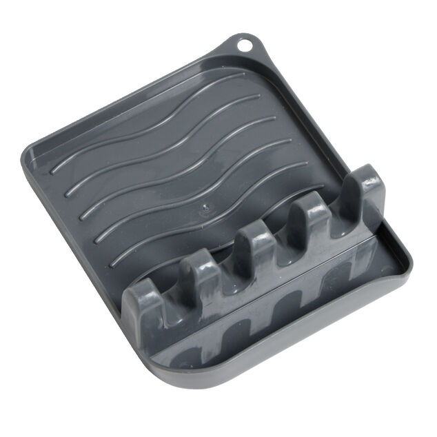 Support repose-cuill&egrave;res plastique gris