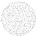 Set de table rond ajour&eacute; fil Argent&eacute;