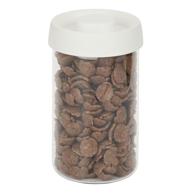 Bo&icirc;te de conservation sous vide en verre avec couvercle plastique 1L