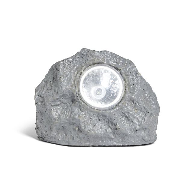 Lampe solaire imitation pierre &Oslash;7xH10cm
