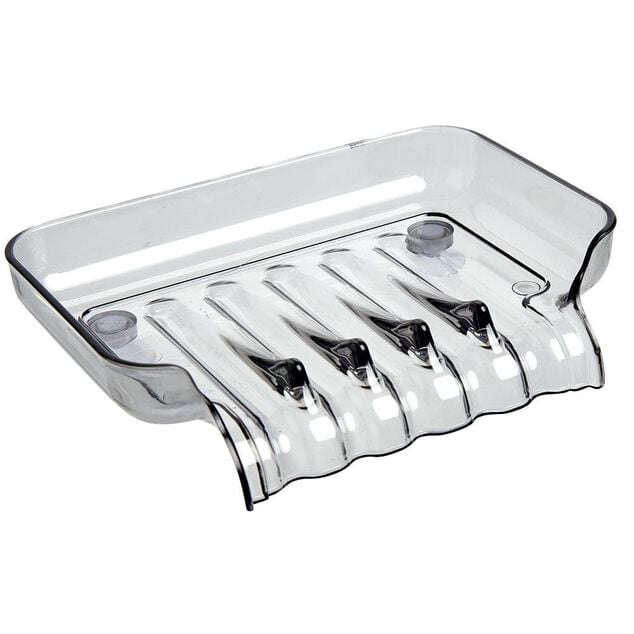 Porte savon en plastique bleu