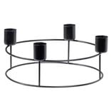 Couronne chandelier métal noir