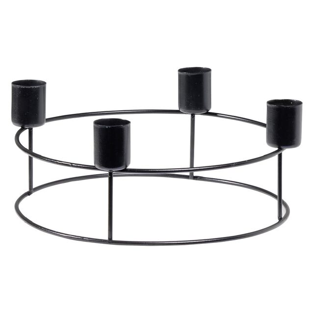 Couronne chandelier m&eacute;tal noir