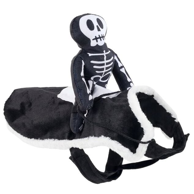 Déguisement pour chien squelette noir et blanc L/XL 40x55H2,5cm