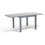 Table extensible Oslow gris ardoise 4 &agrave; 8 personnes