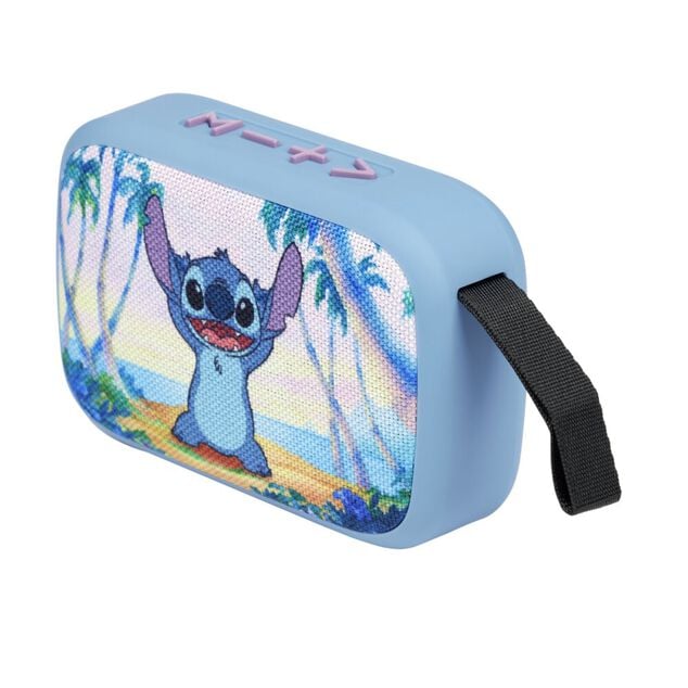 Enceinte portable bluetooth Disney Stitch plastique bleue 16x7xH18cm