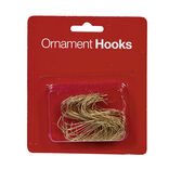 Crochet métallique doré x100