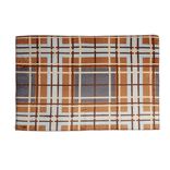 Tapis d'entrée motif tartan 40x60cm (2 modèles)