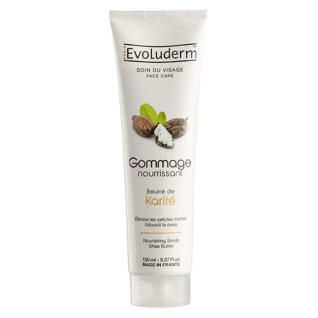 Gommage visage Evoluderm beurre de kari&eacute; 150 ml