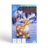 Renne lumineux décoration de Noël extérieur 30LED H42cm