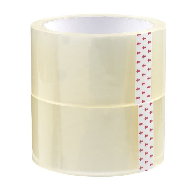 Rouleau adh&eacute;sif transparent L.50 m x2