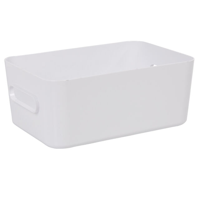 Bo&icirc;te de rangement salle de bain blanche SmartStore Compact Taille M