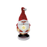 P&egrave;re No&euml;l lumineux solaire LED blanc chaud H31cm