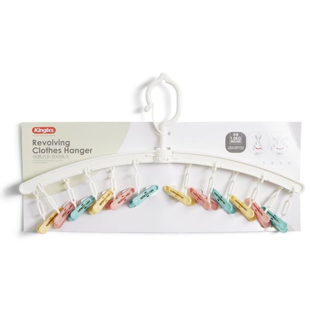 S&eacute;choir cintre &agrave; suspendre avec 12 pinces