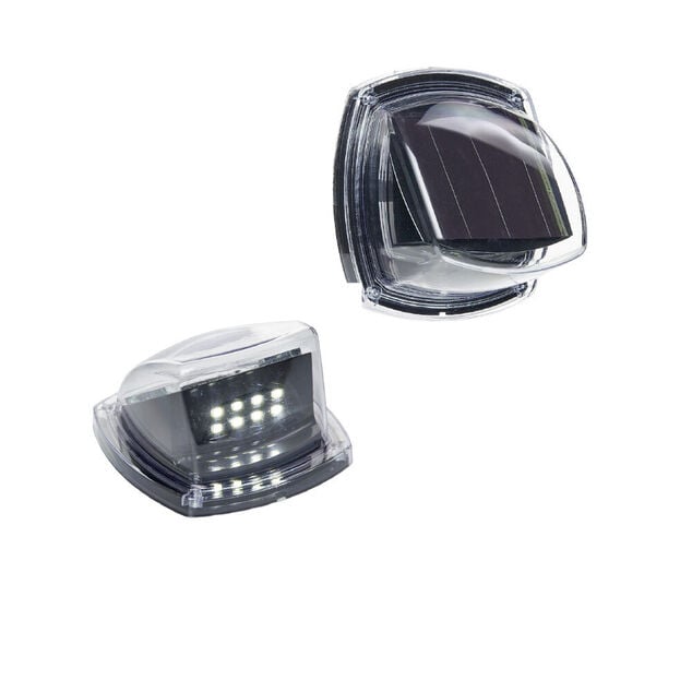 Lampe solaire d'all&eacute;e noir x2