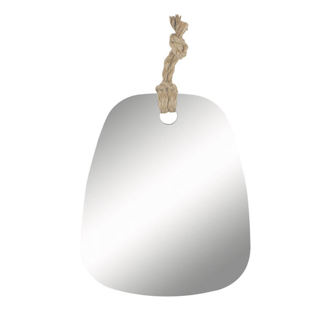 Miroir avec corde &agrave; suspendre 25xH30cm