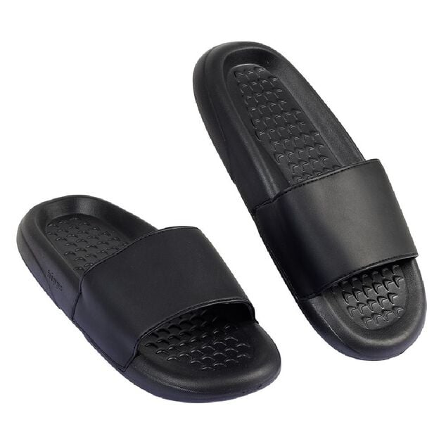 Sandales claquettes plastique noir uni T38/39