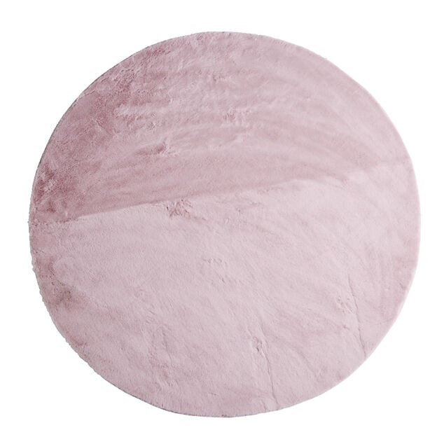 Tapis rond effet fourrure &Oslash;120cm - 3 mod&egrave;les