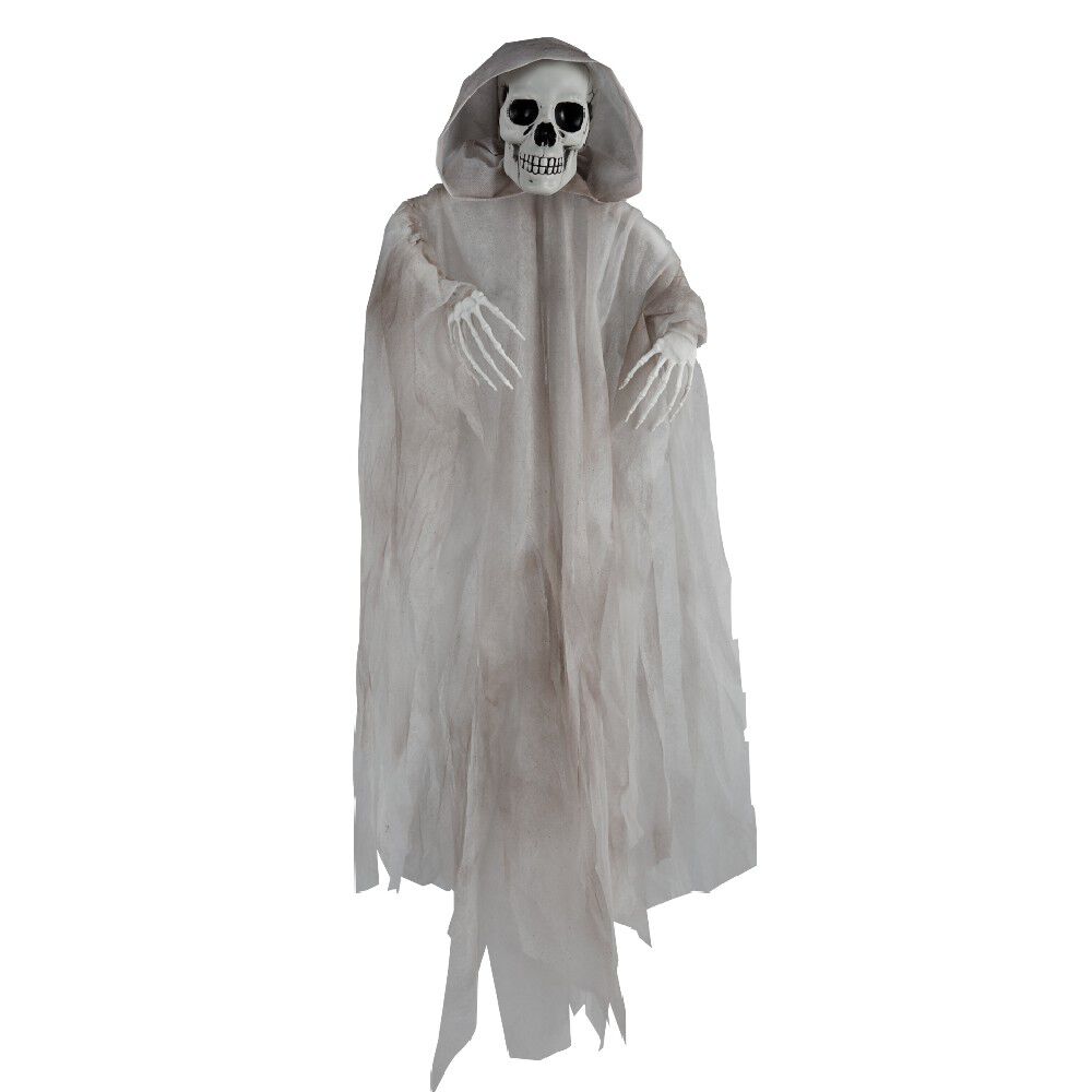 2 Fantômes Lumineux Halloween à Suspendre - LED Blanc Chaud, 90 Cm | Pour Extérieur, Jardin, Maison - 7