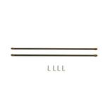 Tringle de vitrage Extensible 50-80 cm m&eacute;tal dor&eacute; x2