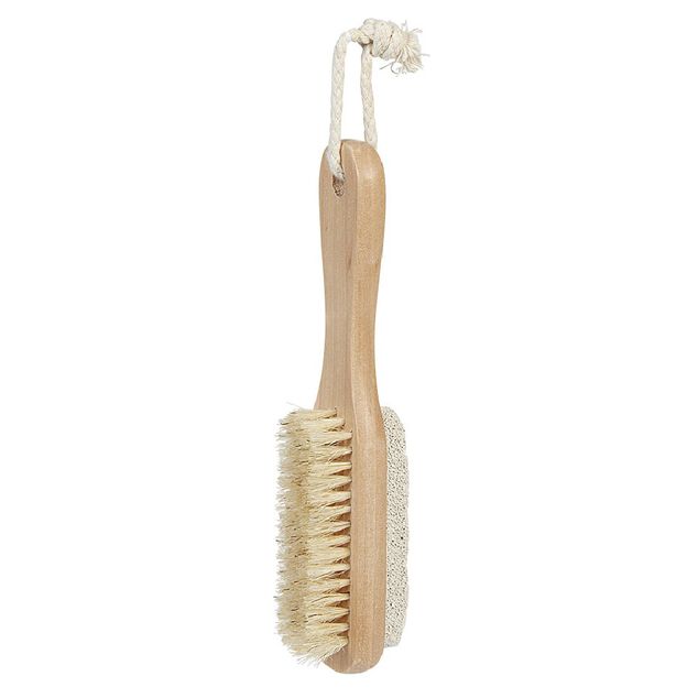 Brosse en bois et pierre ponce 2 en 1