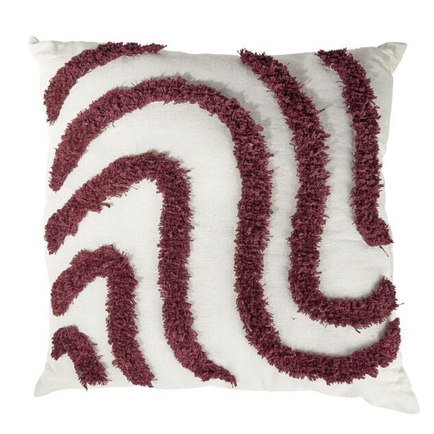 Coussin carr&eacute; tuft&eacute; relief color&eacute; 45x45cm (4 mod&egrave;les)