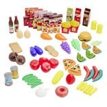 Dinette gourmande 80 pièces plastique multicolore