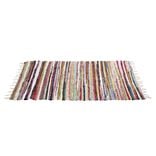 Tapis Chindi 140x70cm coton et polyester multicolore