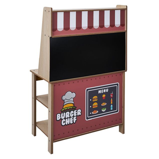 Cuisine / Stand Burger en bois 2 en 1