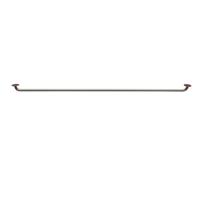 Tringle &agrave; vitrage auto adh&eacute;sive Extensible M&eacute;tal Blanc 70-120 cm