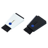 Brosse nettoyage &eacute;cran clavier 2en1 brosse souple et tampon microfibre