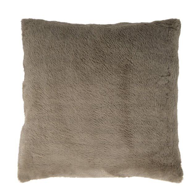 Coussin carr&eacute; fausse fourrure 45x45cm (3 mod&egrave;les)