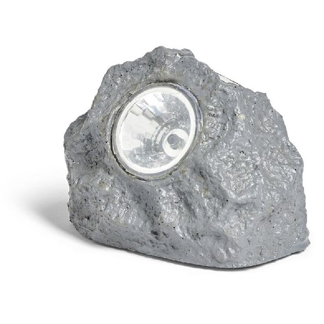 Lampe solaire imitation pierre &Oslash;7xH10cm