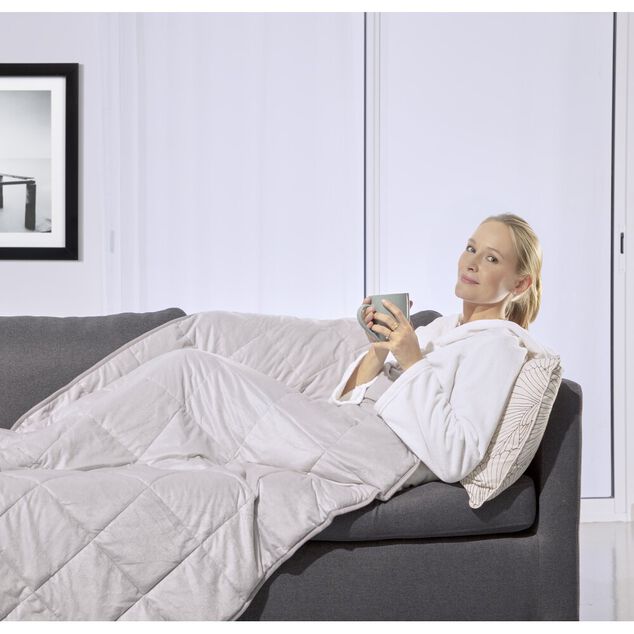 Couverture lest&eacute;e 140x200cm 7kg microbilles de verre (3 mod&egrave;les)