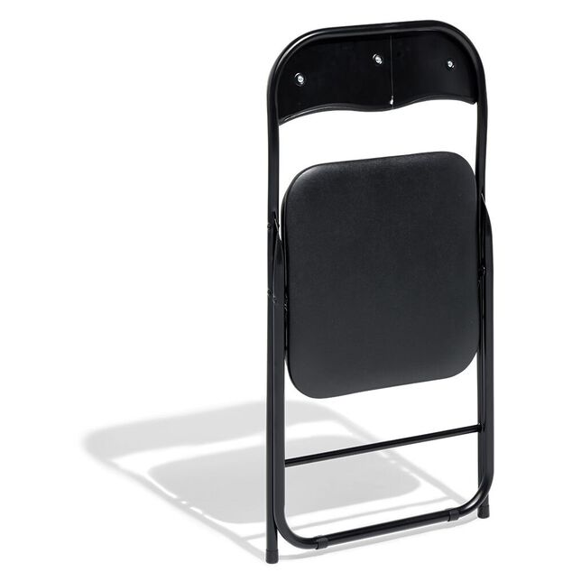 Chaise pliante Tracy métal noir 44x45x79cm