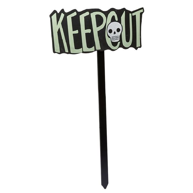 Pancarte en bois &agrave; piquer en ext&eacute;rieur