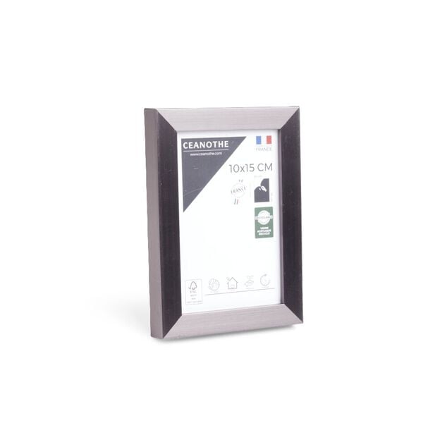 Cadre photo r&eacute;sine carbone 12,7x17,7cm pour photo 10x15cm
