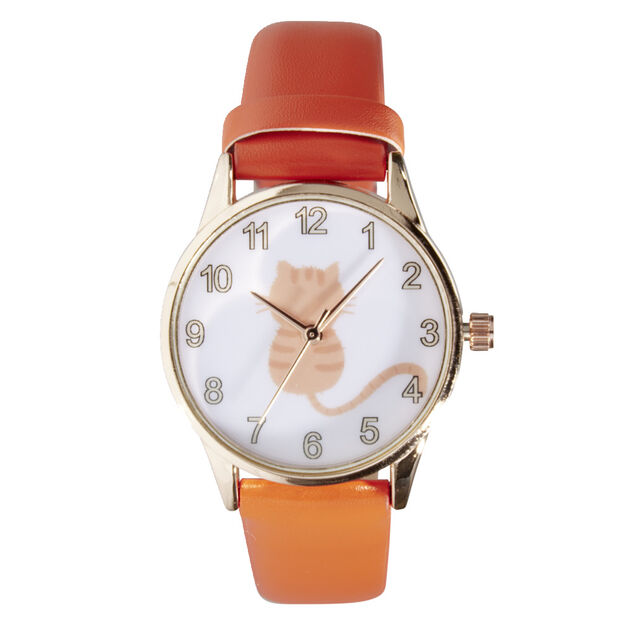 Montre enfant unisexe en acier et bracelet simili Ø3,5xL23cm (2 modèles)