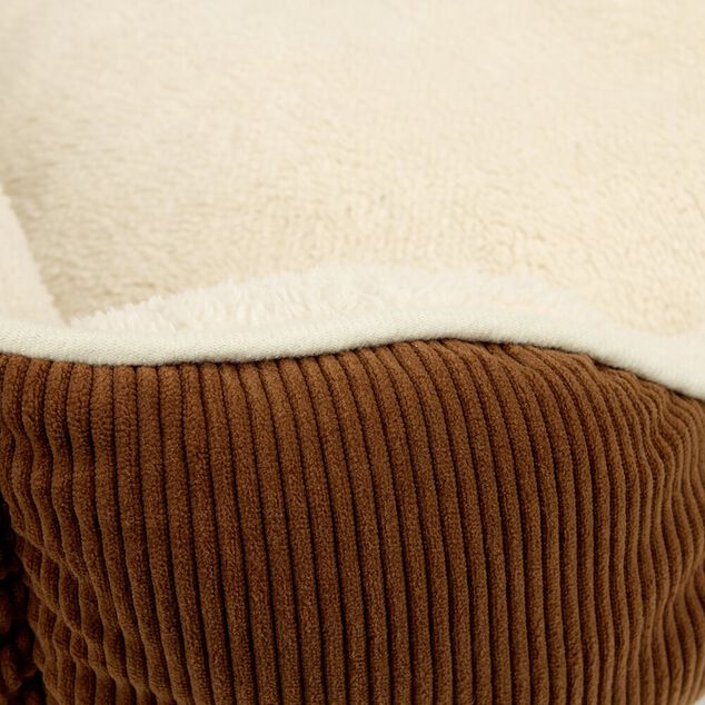 Couchage animal taille L coton flanelle beige et marron 70x90cm (2 mod&egrave;les)
