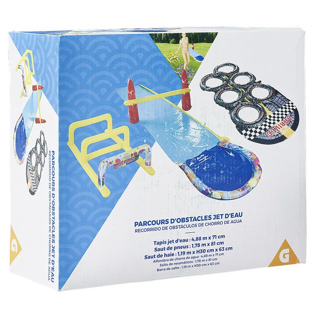 Parcours d'obstacles glisse jet d'eau 6 pi&egrave;ces