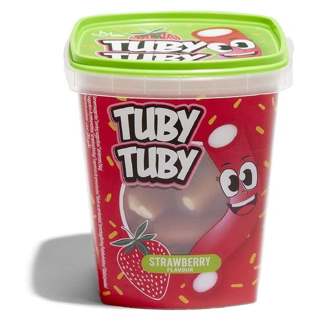 Bonbons tubes Tuby Tuby fraise ou framboise 220g