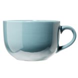 Bol jumbo Madrid en fa&iuml;ence bleu &Oslash;13xH8,5cm 700ml