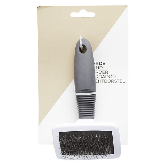 Brosse animal d&eacute;m&eacute;lante m&eacute;tal