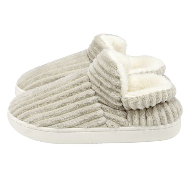 Chaussons femme hiver gris T36 &agrave; 41