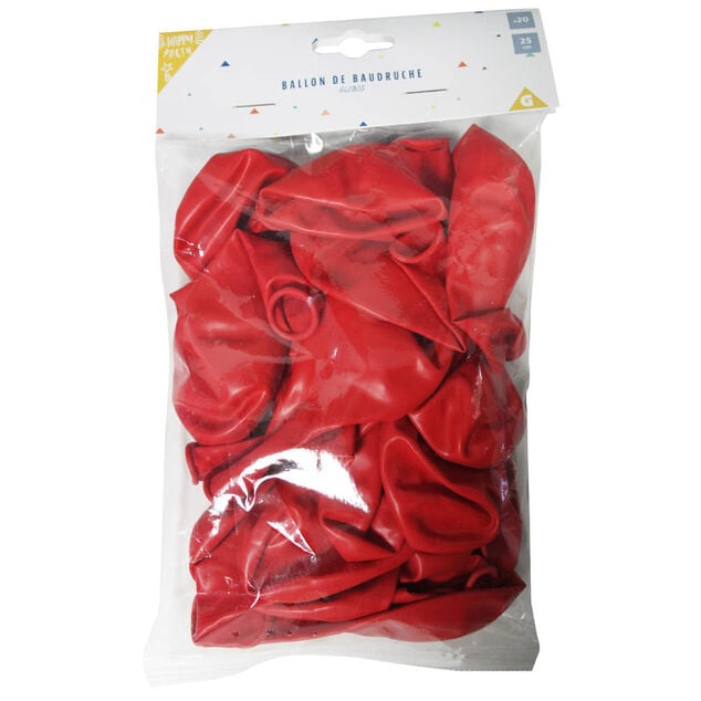 Ballon de baudruche rose framboise x20